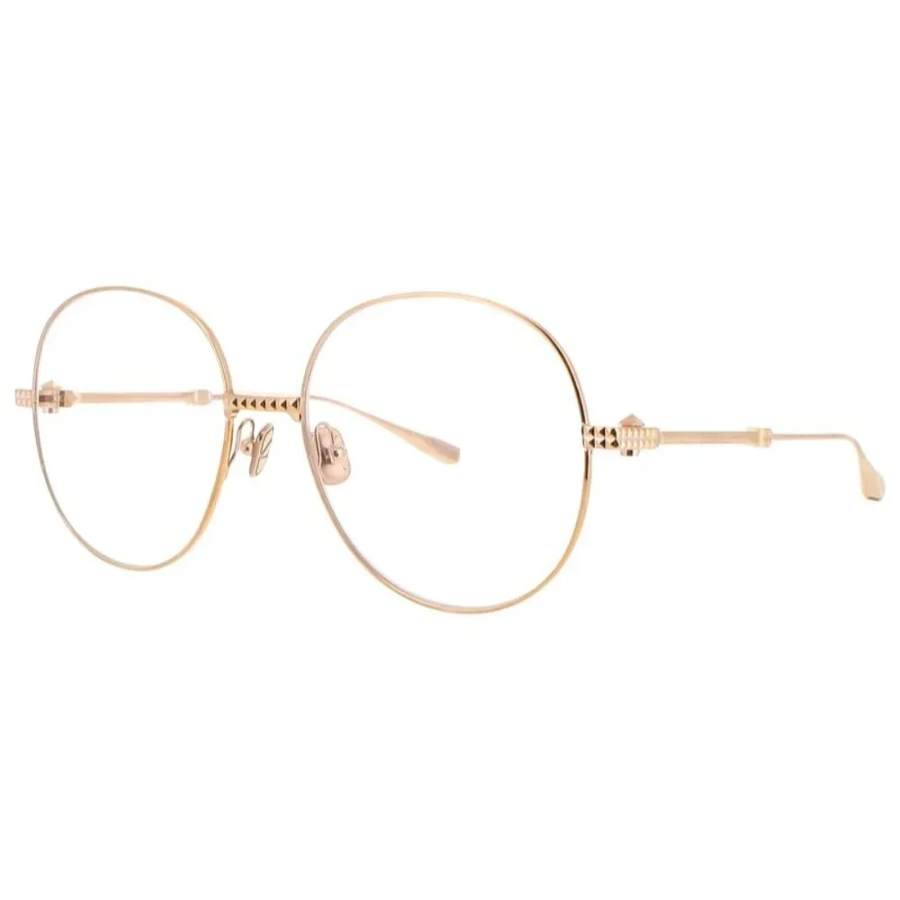 NWT VALENTINO EYEGLASSES ROUND WOMEN ROSE GOLD EYEWEAR